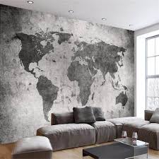 World Map Wall Decorating Ideas 50