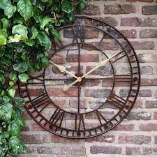 large outdoor garden wall clock big