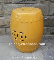 Yellow Drum Garden Stool Wryir82