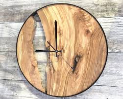 Wood Wall Clock Wooden Clock Natural