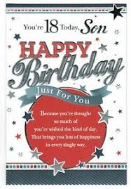 7 a happy birthday paragraph for friends. Son 18th Birthday Card You Re 18 Today Son Happy Birthday 5054682013365 Ebay