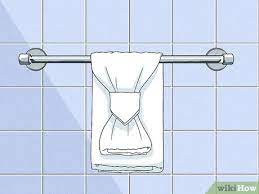 how to arrange towels on a towel bar 4