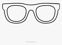 This glasses coloring page features a picture of a pair of glasses to color. Glasses Coloring Page Line Art Hd Png Download Transparent Png Image Pngitem