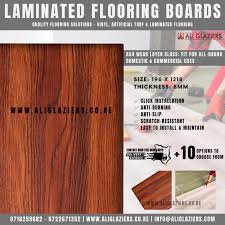 laminate flooring board dark oak finish