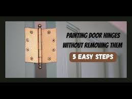 painting door hinges without removing
