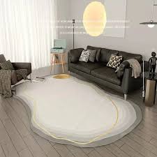 soft irregular plush carpet underlay b