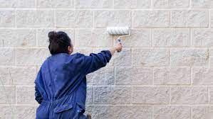 to paint cinder blocks for an exterior wall