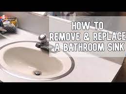 Remove And Replace A Bathroom Sink Diy