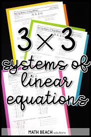 Lesson Plans Systems Of Equations