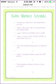 Baby Shower Agenda Ideas Example Danielmelo Info
