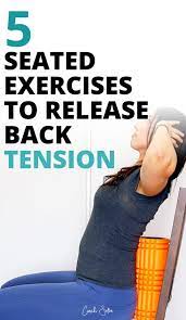 5 seated chair exercises for back pain