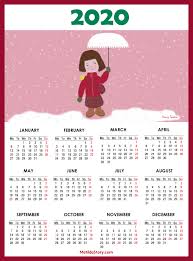 Calendar 2020 Printable With Us Holidays Ms Matildastory Com