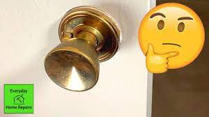 Door Knob Without Visible Screws | How To Remove And Replace - YouTube