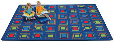 primary squares seating rug carpets