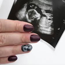 nail art to honor the baby