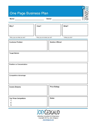 One Page Business Templates And Free Downloads Download Pdf Of The