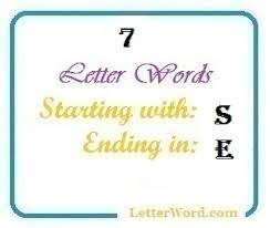 seven letter words starting with s and