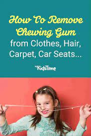 how to remove chewing gum from clothes