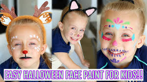 3 easy halloween face paint ideas for