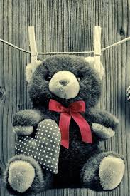 teddy bear toy rope love heart