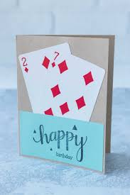 Tie the card with an ornate bow. 10 Simple Diy Birthday Cards Rose Clearfield