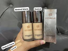 ultima ii wonderwear makeup foundation