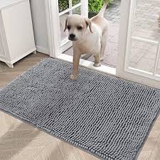 dog door mat for muddy paws absorbs