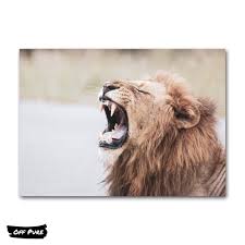 tableau lion tête de lion 14 off pure