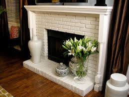 brick fireplaces with white surround