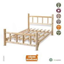 wooden single bed white cedar b138a