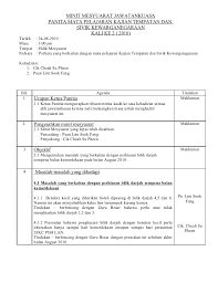 Get free meeting minutes example here. Contoh Minit Mesyuarat In English Downlllll