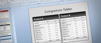 Free Comparison Tables Template For Powerpoint Presentations