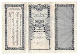 Lot 110 14 Stock Certificates Inc Duesenberg 18 Items