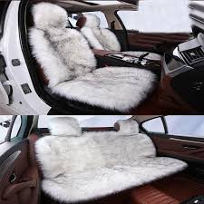 3pcs Faux Sheepskin Car Seat Covers For