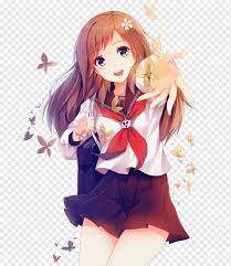 Yap yg jelas dia ini ganteng n keren. Myanimelist Girl School Anime Girl Karakter Anime Wanita Berambut Coklat Cg Karya Seni Manga Chibi Png Pngwing