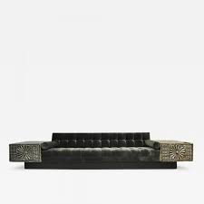 All images are for reference and give great examples of the following: Adrian Pearsall Brutalist Platform Sofa By Adrian Pearsall