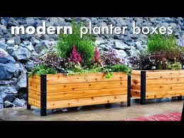 Diy Modern Raised Planter Box How To