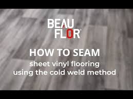 how to seam sheet vinyl flooring using