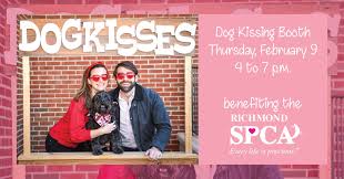dog kissing booth with the richmond spca