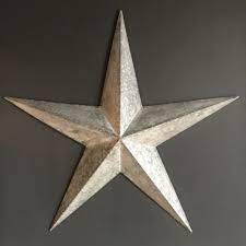 Large Grey Metal Barn Star Tin Star Hanging