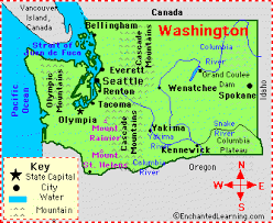 Washington Facts Map And State Symbols Enchantedlearning Com