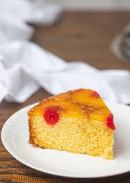 Not only does this taste like pineapple but it looks just prepare the 8lb portion of yos ultimate vanilla cake batter, and dye it the colour of ripe pineapple using wilton lemon yellow & golden yellow. Pineapple Upside Down Cake Homemade Boxed Dinner Then Dessert