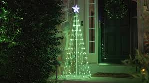 led outdoor cone tree