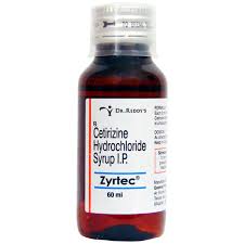 zyrtec syrup 60 ml uses side