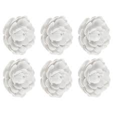 Soft White Flowers 3d Adhesive Wall Art