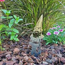 Small Garden Gnome Yard Stake Metal