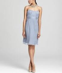Details About Amsale Strapless Silk Chiffon Dress Size 6