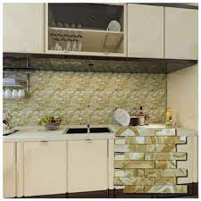 Yellow Polished Glass Mosaic Wall Tiles