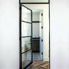 Black Framed Steel Glass Doors