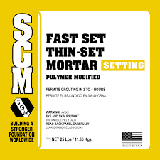 This mortar is designed for use with tile over 12 in. Fast Set Thin Set Mortar Polymer Modified Sgm Inc